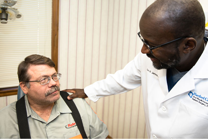 Patient and doctor interaction within the dental procedure room